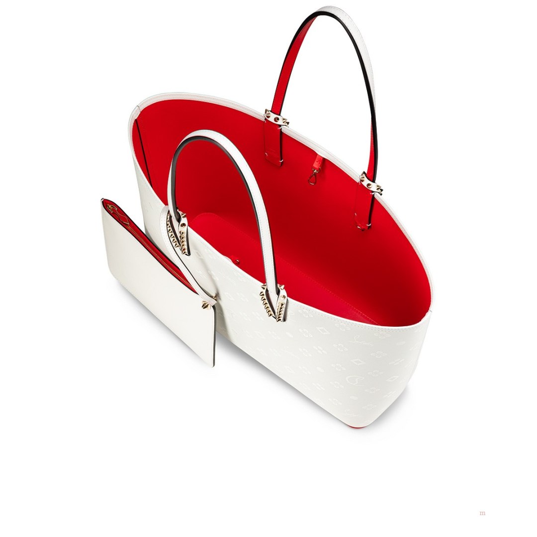 Christian Louboutin Cabata Women's Tote Bag White | LIFKNE793