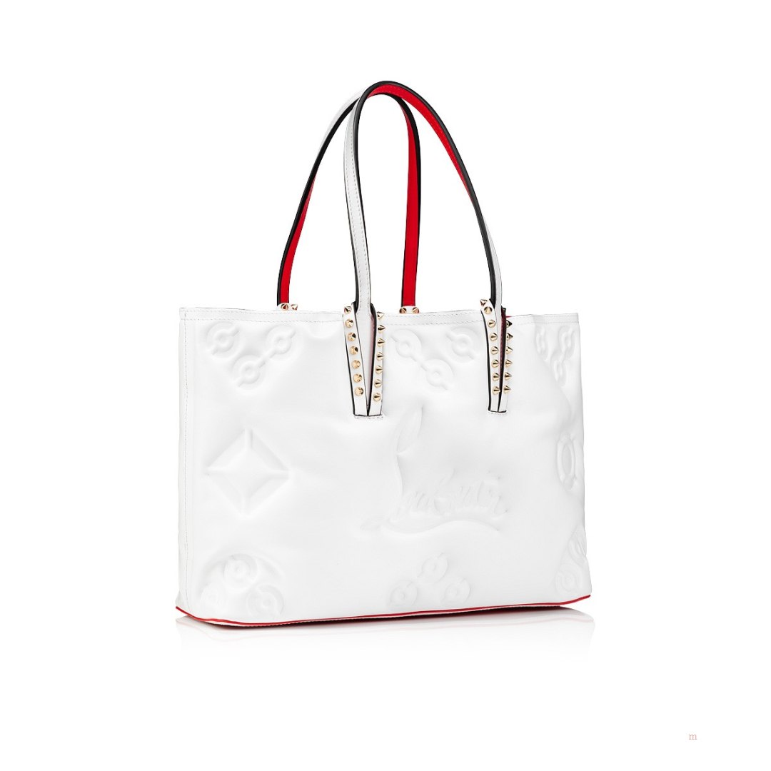 Christian Louboutin Cabata small Women's Tote Bag White | ERKXUM573