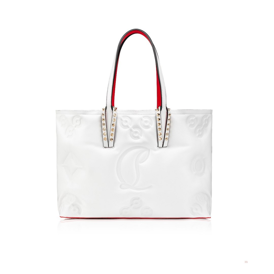 Christian Louboutin Cabata small Women's Tote Bag White | ERKXUM573