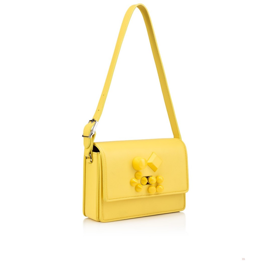 Christian Louboutin Carasky Crossbody Women's Leather Bag Yellow | KRAHWV643