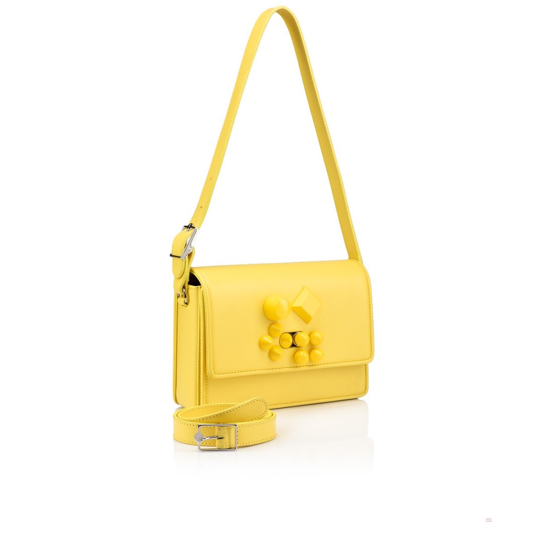 Christian Louboutin Carasky Crossbody Women's Leather Bag Yellow | KRAHWV643