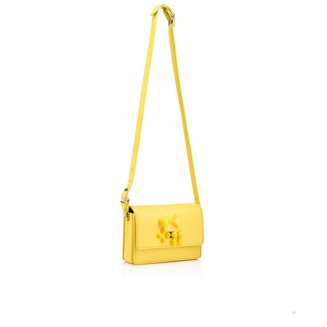 Christian Louboutin Carasky Crossbody Women's Leather Bag Yellow | KRAHWV643