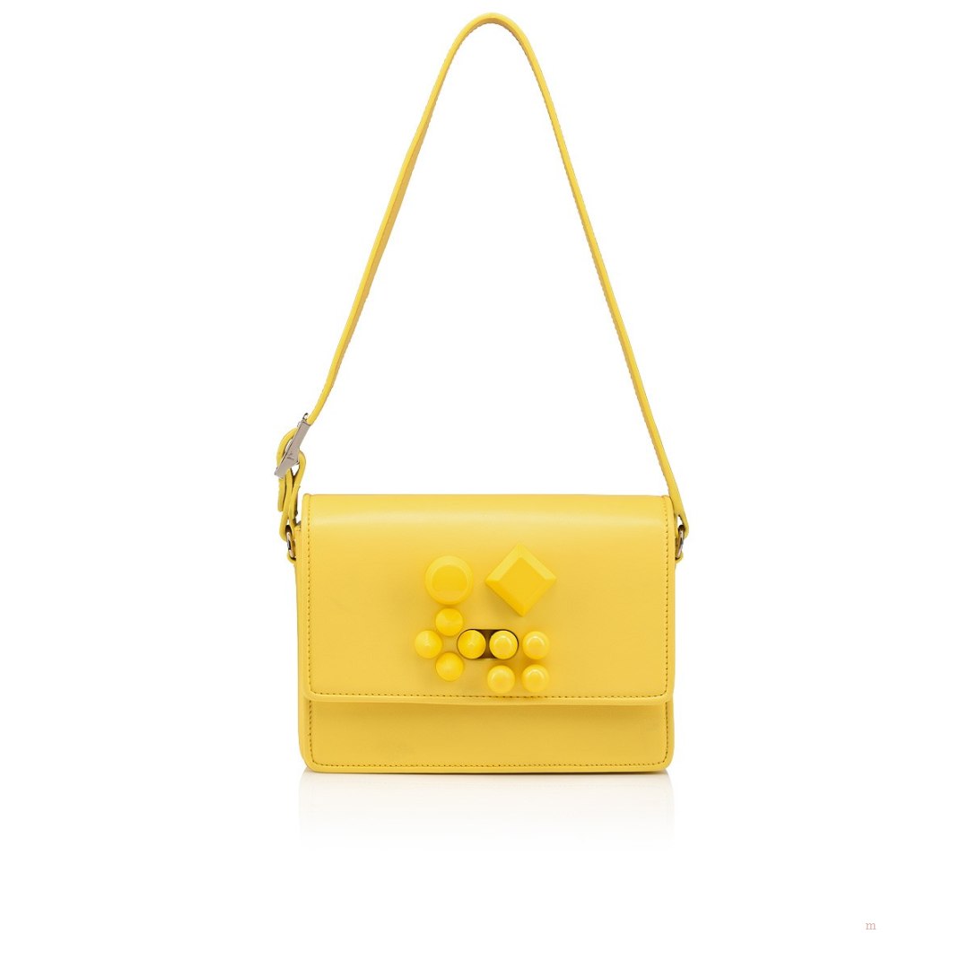 Christian Louboutin Carasky Crossbody Women\'s Leather Bag Yellow | KRAHWV643