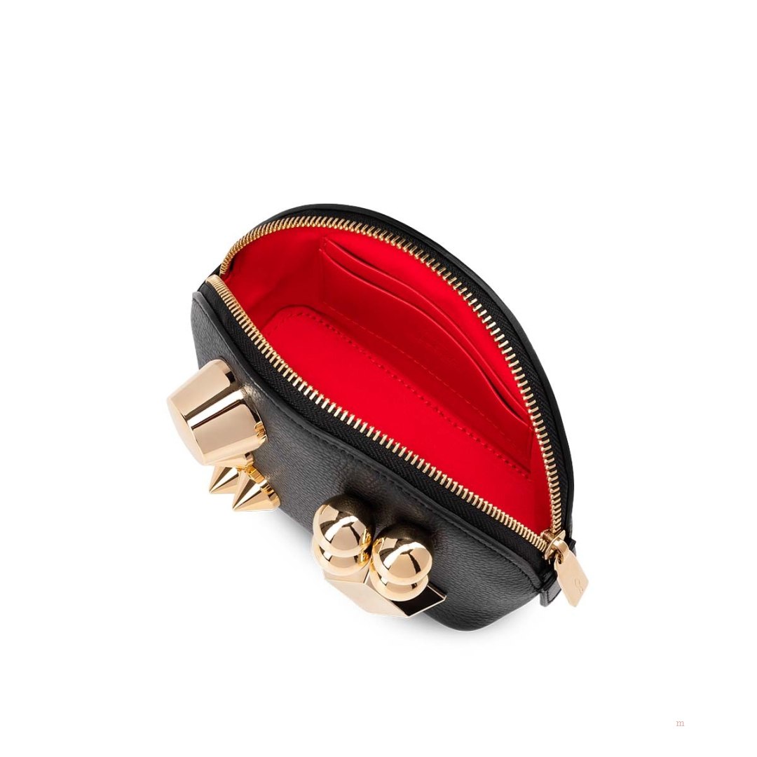 Christian Louboutin Carasky cosmetic pouch Women's Pouch Black | JXATHW150