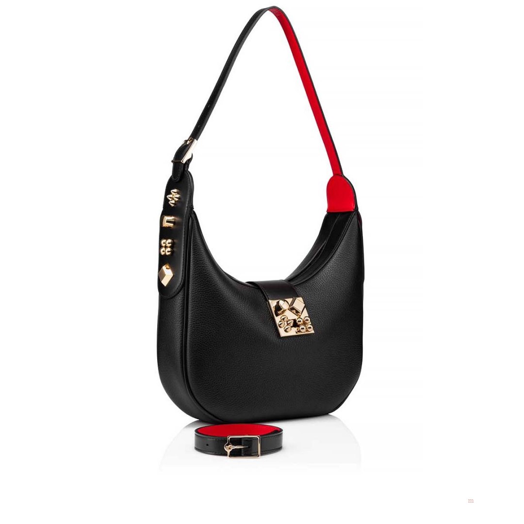 Christian Louboutin Carasky small Women's Shoulder Bag Black | TJSOZF435