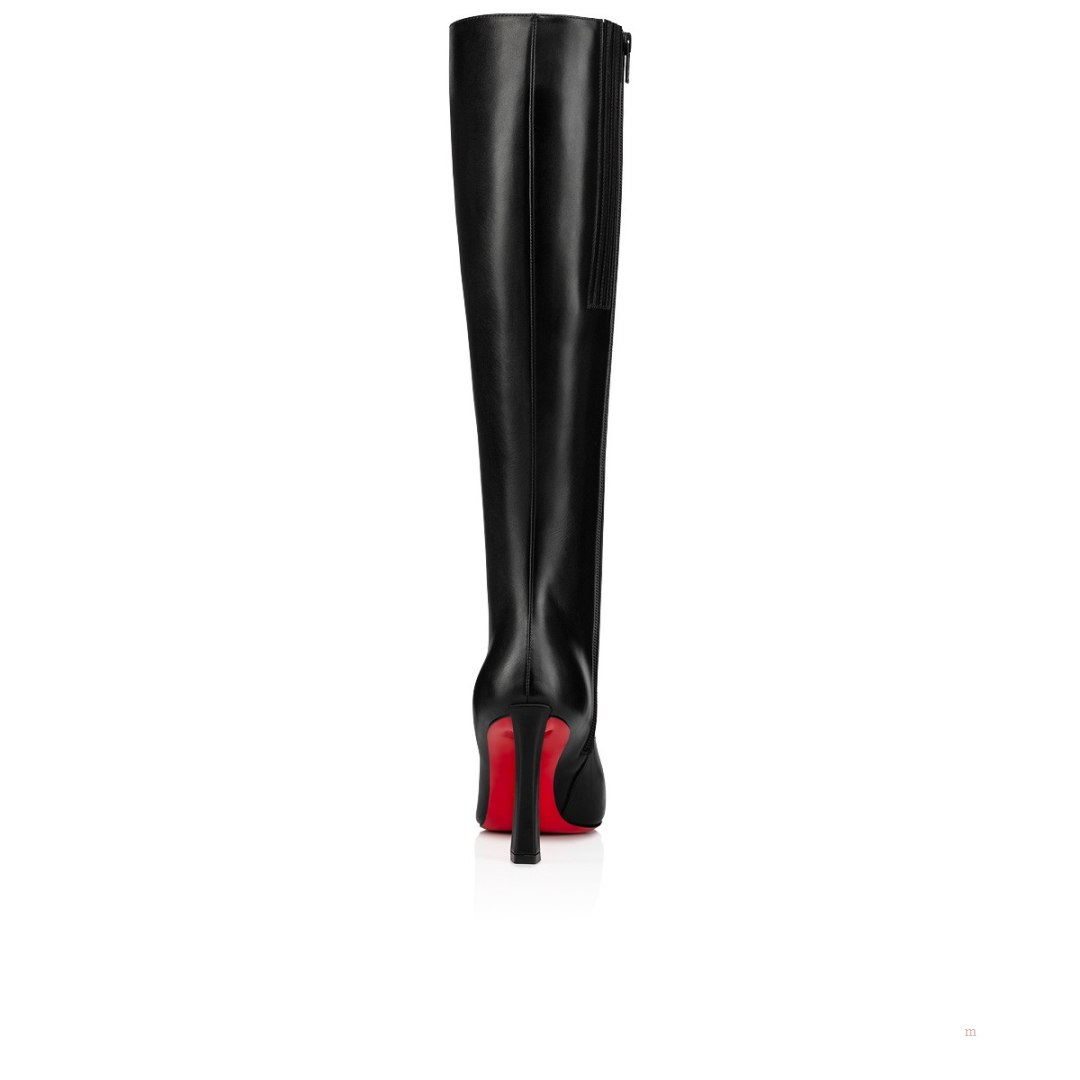 Christian Louboutin Condora Botta Women's Leather Boots Black | LAVQNW819