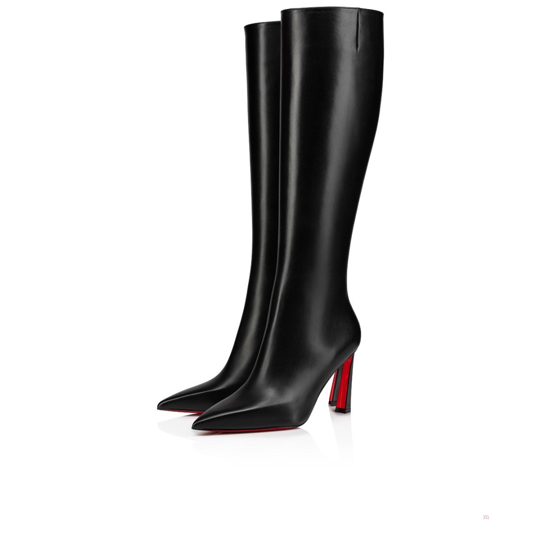 Christian Louboutin Condora Botta Women\'s Leather Boots Black | LAVQNW819