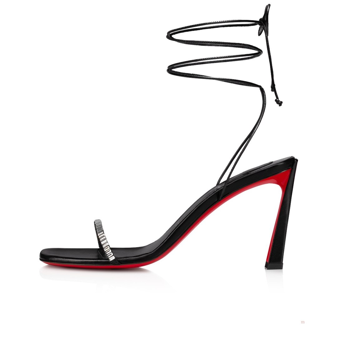 Christian Louboutin Condora Lacestrass Women's Sandals Black | NSTLYA357