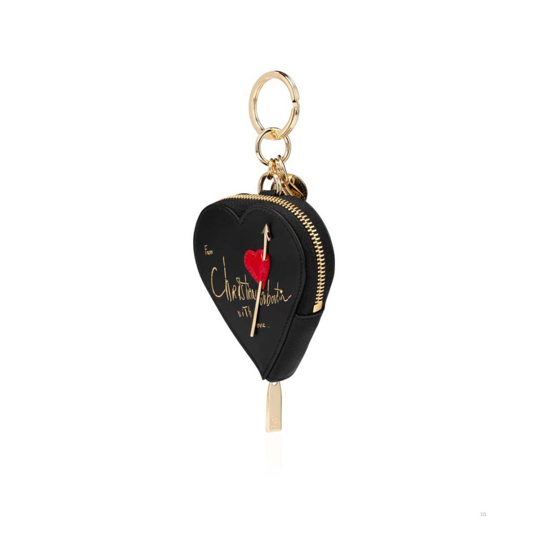 Christian Louboutin Corapurse keyring Women's Keyring Black | YNFBWC908