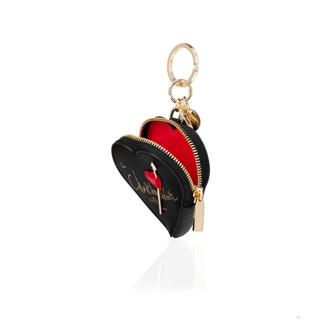 Christian Louboutin Corapurse keyring Women's Keyring Black | YNFBWC908