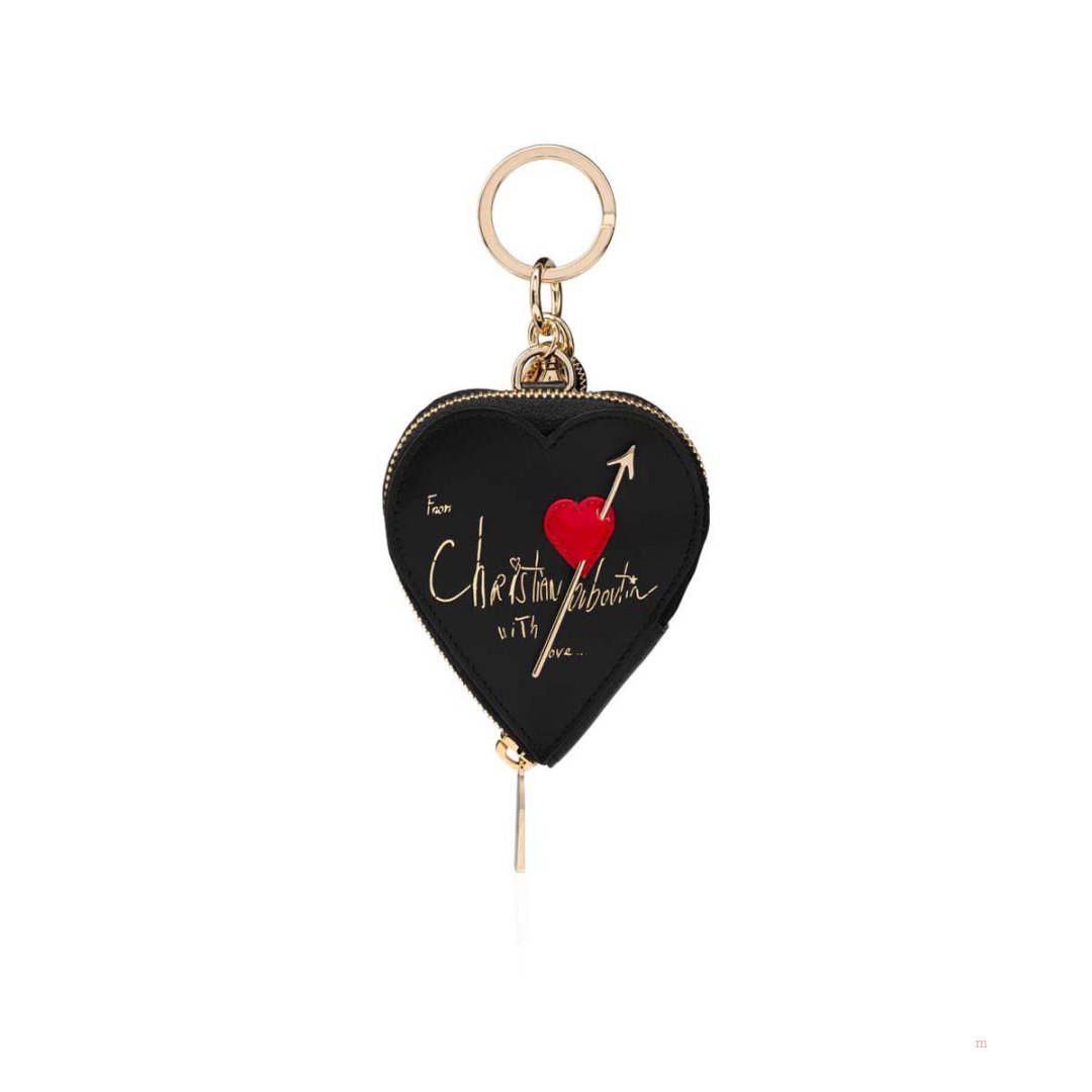 Christian Louboutin Corapurse keyring Women\'s Keyring Black | YNFBWC908