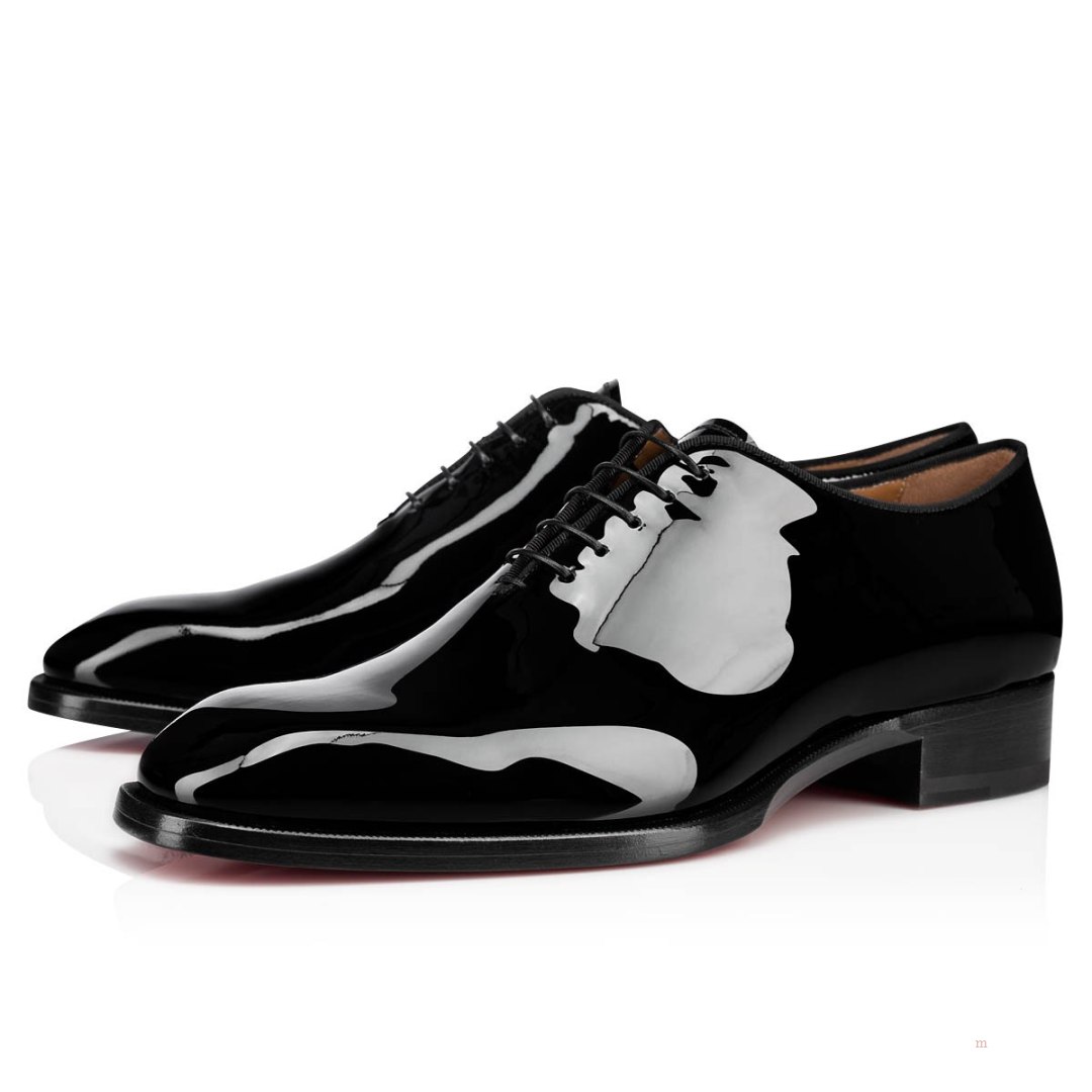 Christian Louboutin Corteo Men\'s Lace Up Shoes Black | VQDKCZ459