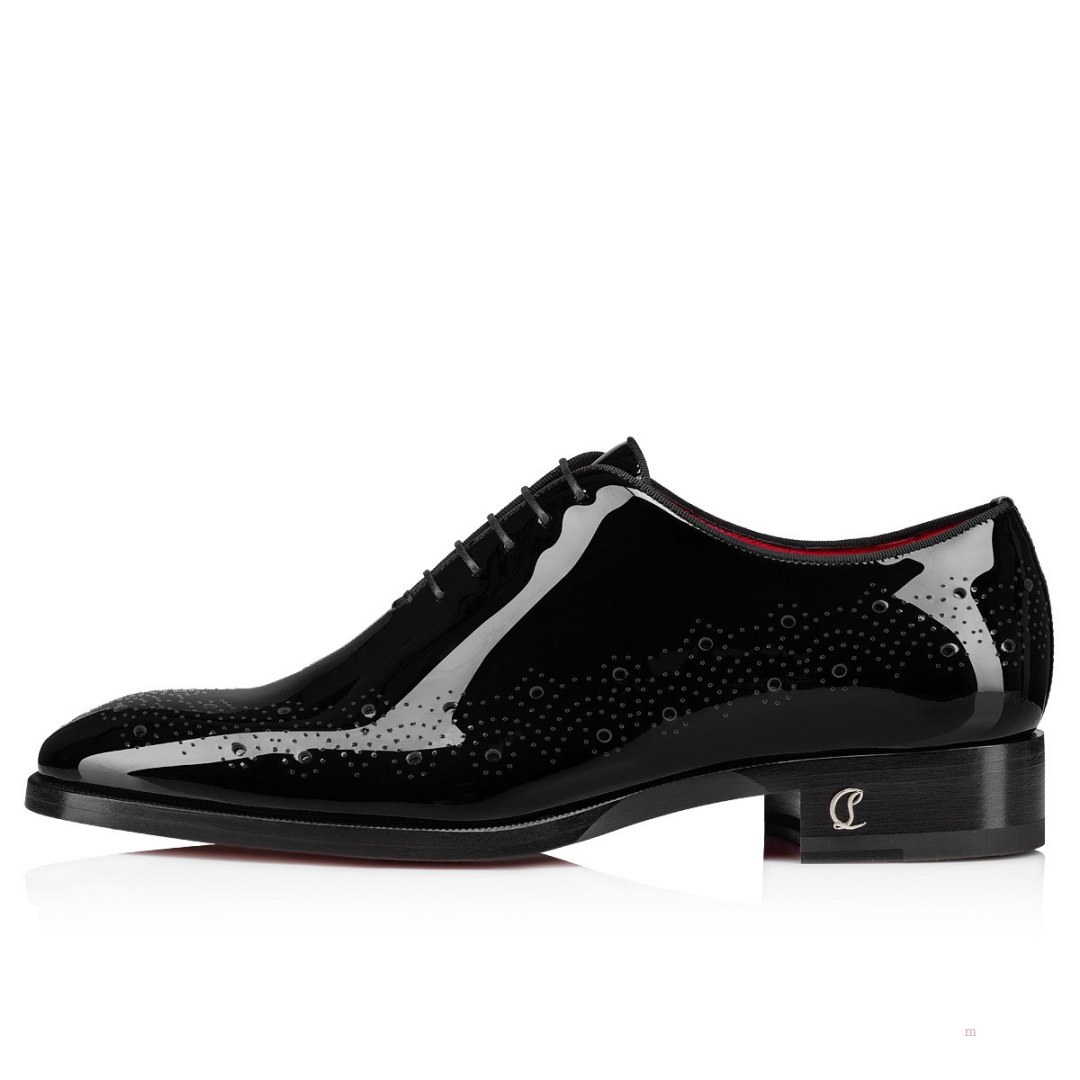 Christian Louboutin Corteobello Men's Lace Up Shoes Black | IHECBQ241