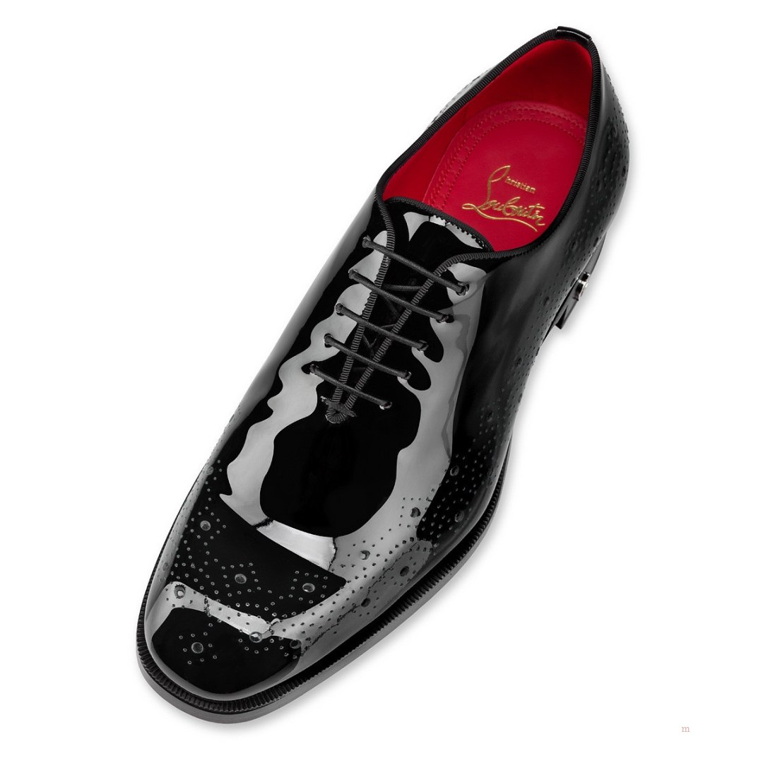 Christian Louboutin Corteobello Men's Lace Up Shoes Black | IHECBQ241