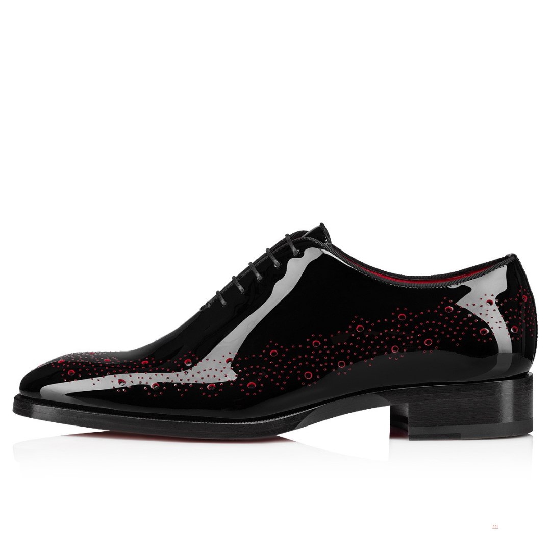 Christian Louboutin Corteobello VD Men's Lace Up Shoes Black | PHORTV576