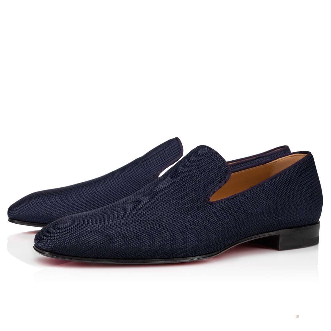 Christian Louboutin Dandelion Men's Loafers Blue | UGQWIK189