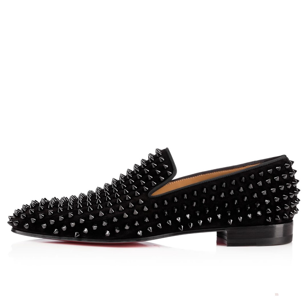 Christian Louboutin Dandelion Spikes Men's Loafers Black | GFIVAH765