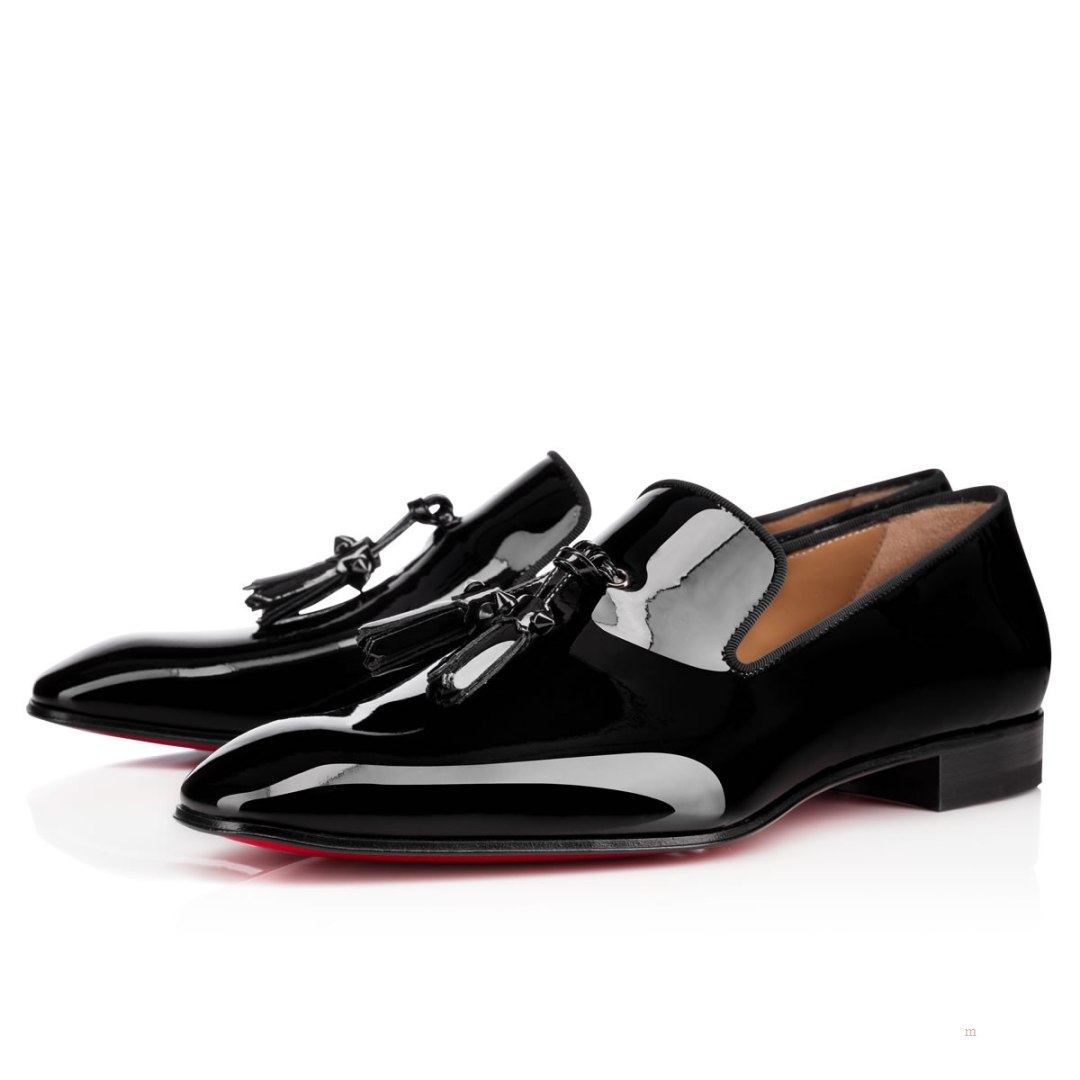 Christian Louboutin Dandelion Tassel Men\'s Loafers Black | KIMCXZ231