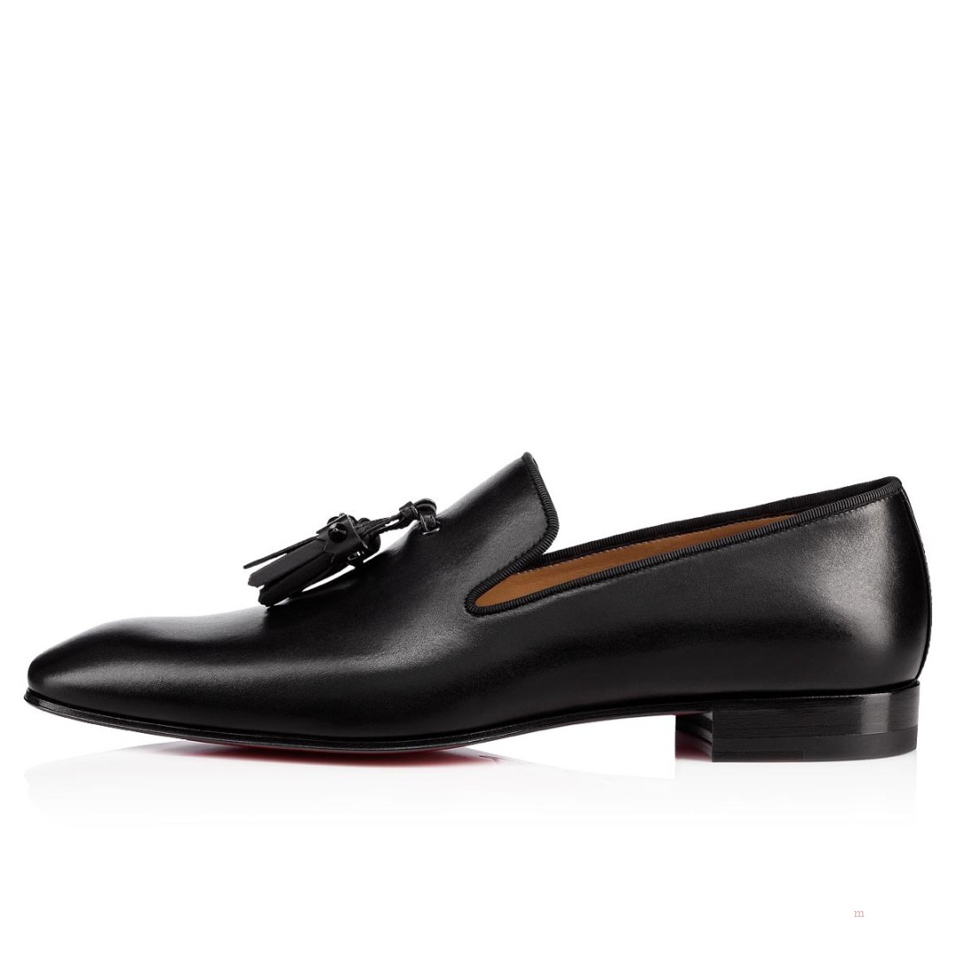 Christian Louboutin Dandelion Tassel Men's Loafers Black | MKYHOR417