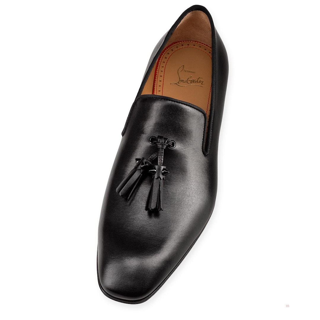 Christian Louboutin Dandelion Tassel Men's Loafers Black | MKYHOR417