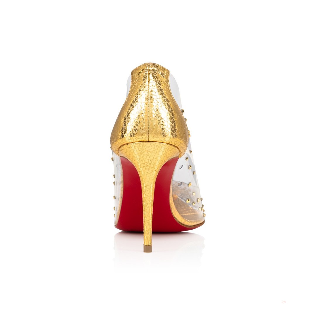 Christian Louboutin Degrastrass PVC Women's Pumps Gold | RXLJZG713