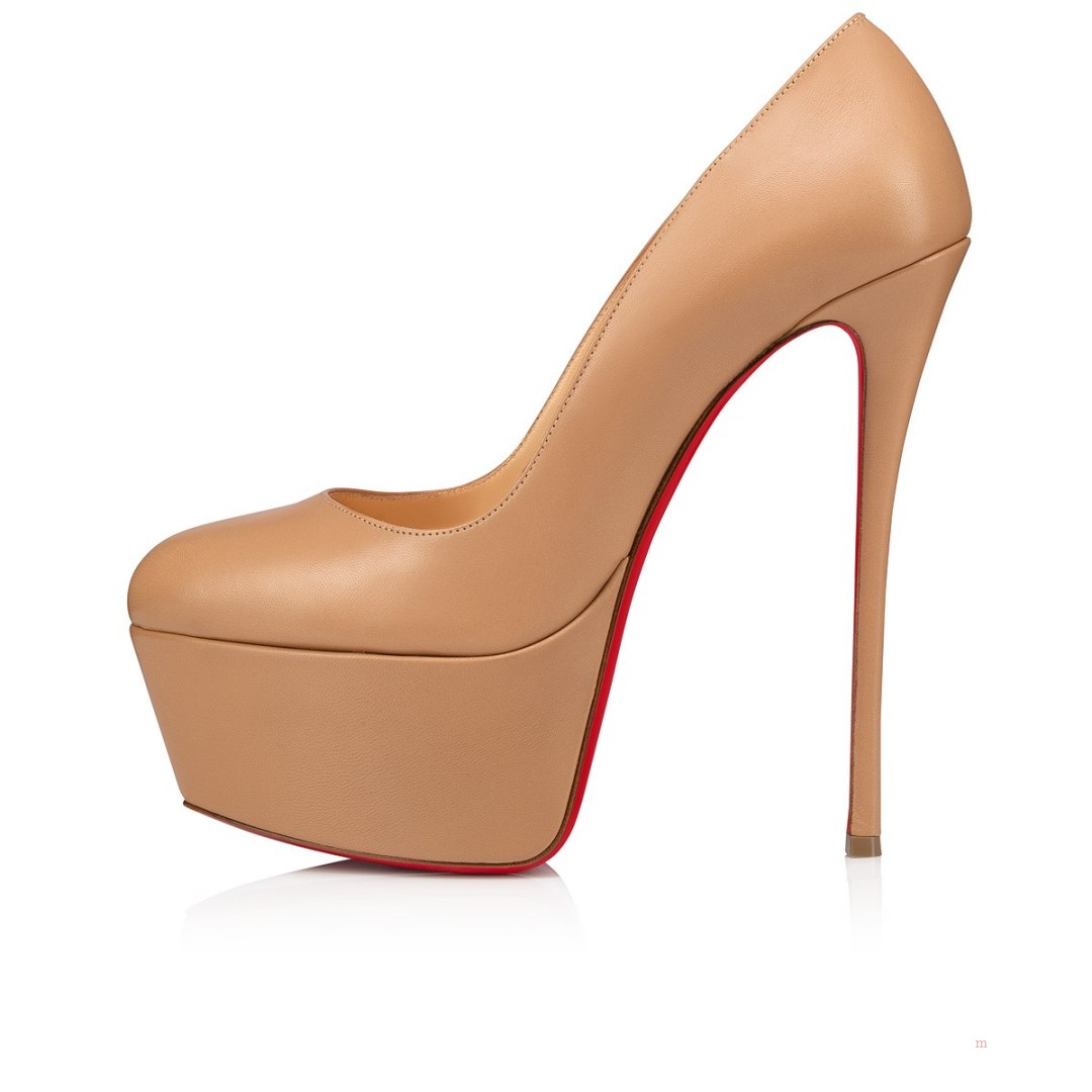 Christian Louboutin Dolly Pump Alta Women's Pumps Beige | CMUVPY360