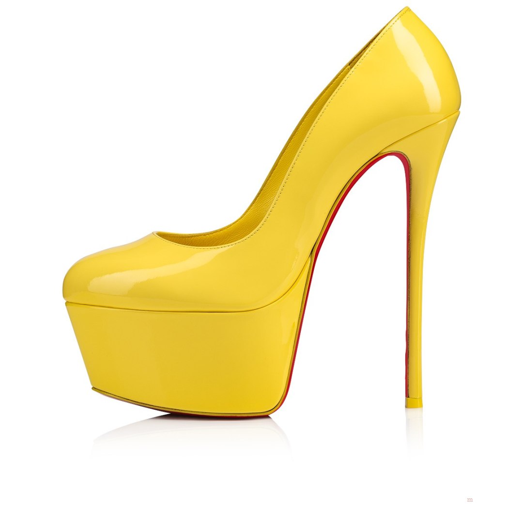 Christian Louboutin Dolly Pump Alta Women's Pumps Yellow | UACVFM304