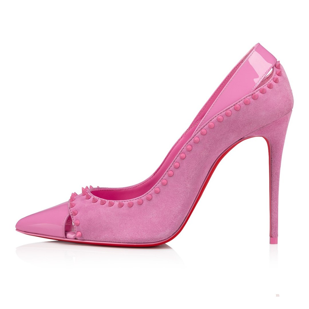 Christian Louboutin Duvette Spikes Women's Pumps Pink | KERUTH135