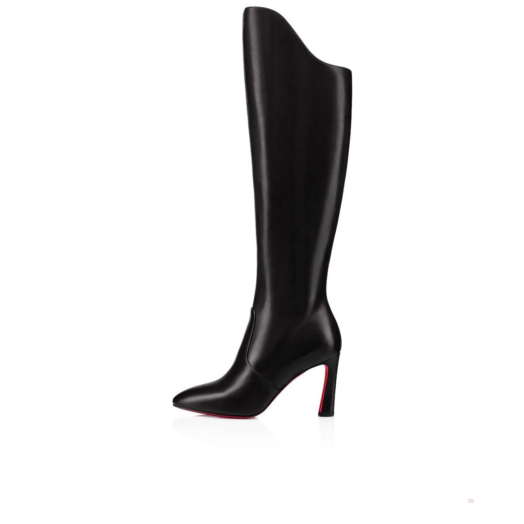 Christian Louboutin Eleonor Botta Women's Leather Boots Black | EDFBMI478