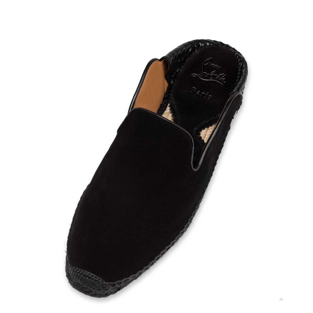 Christian Louboutin Espadon Men's Espadrilles Black | QYMGRD508