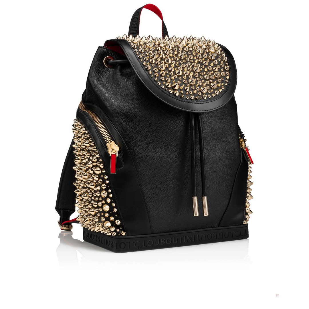 Christian Louboutin Explorafunk Men's Backpack Black / Black / Gold | ATNJUH156