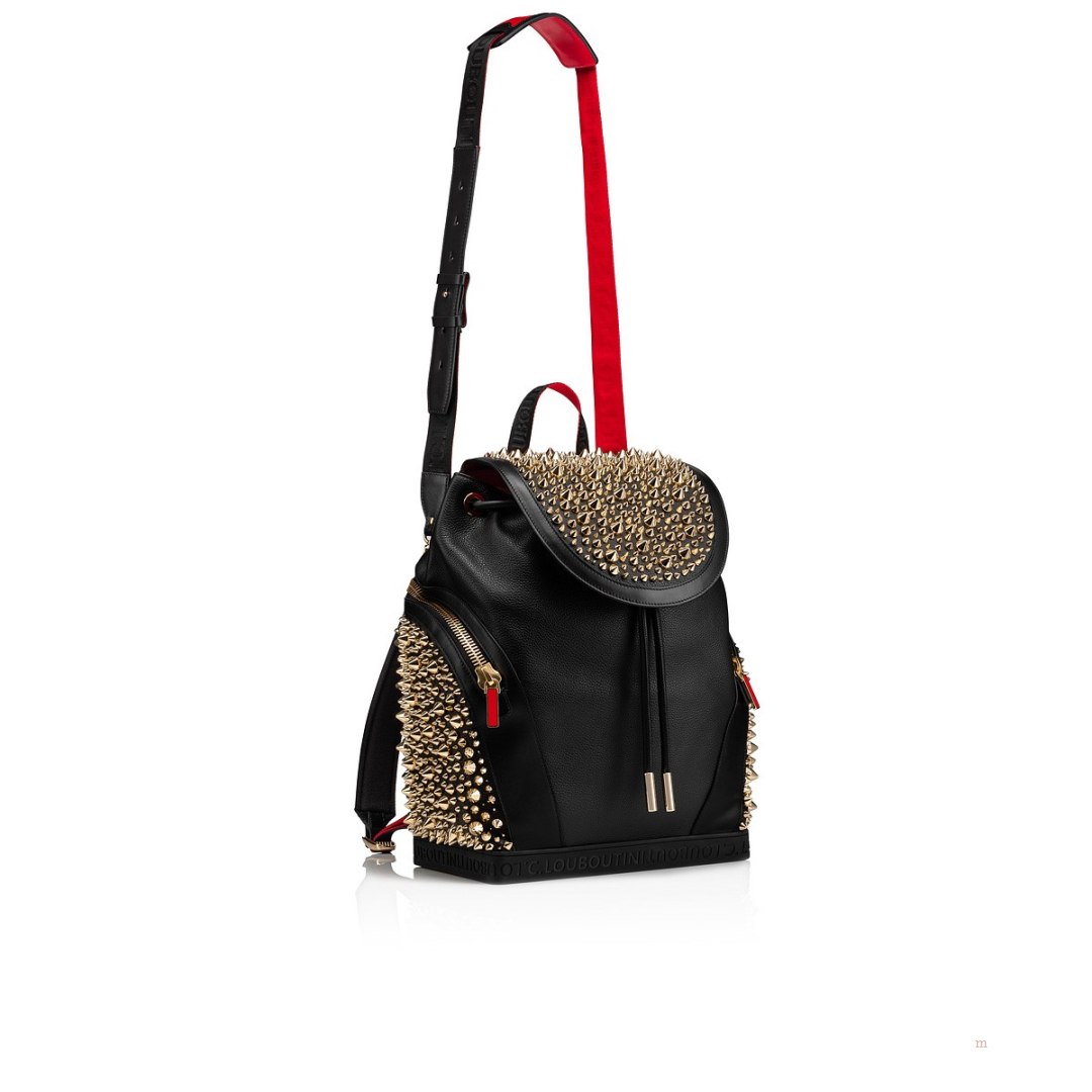 Christian Louboutin Explorafunk Men's Backpack Black / Black / Gold | ATNJUH156