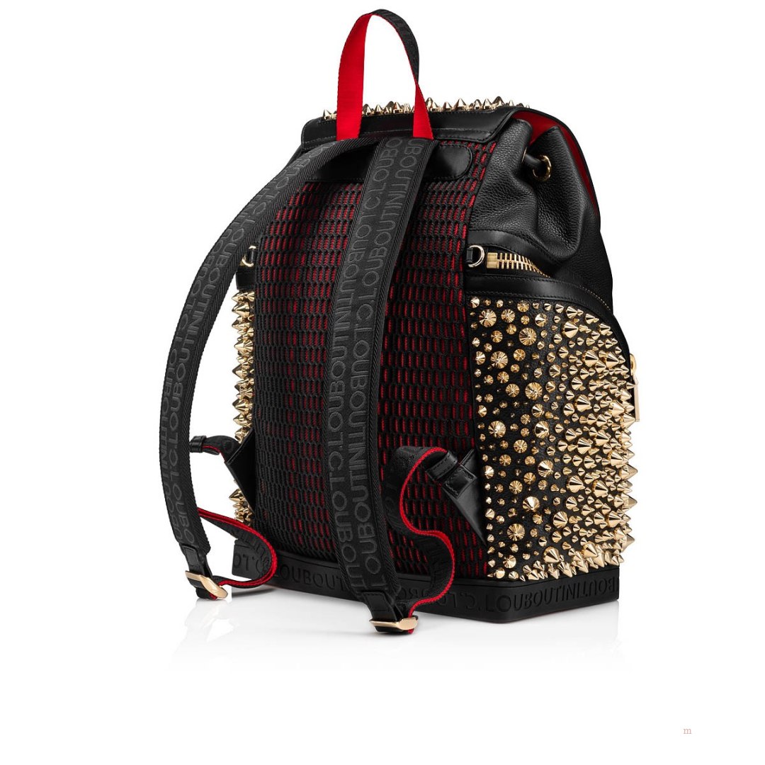 Christian Louboutin Explorafunk Men's Backpack Black / Black / Gold | ATNJUH156