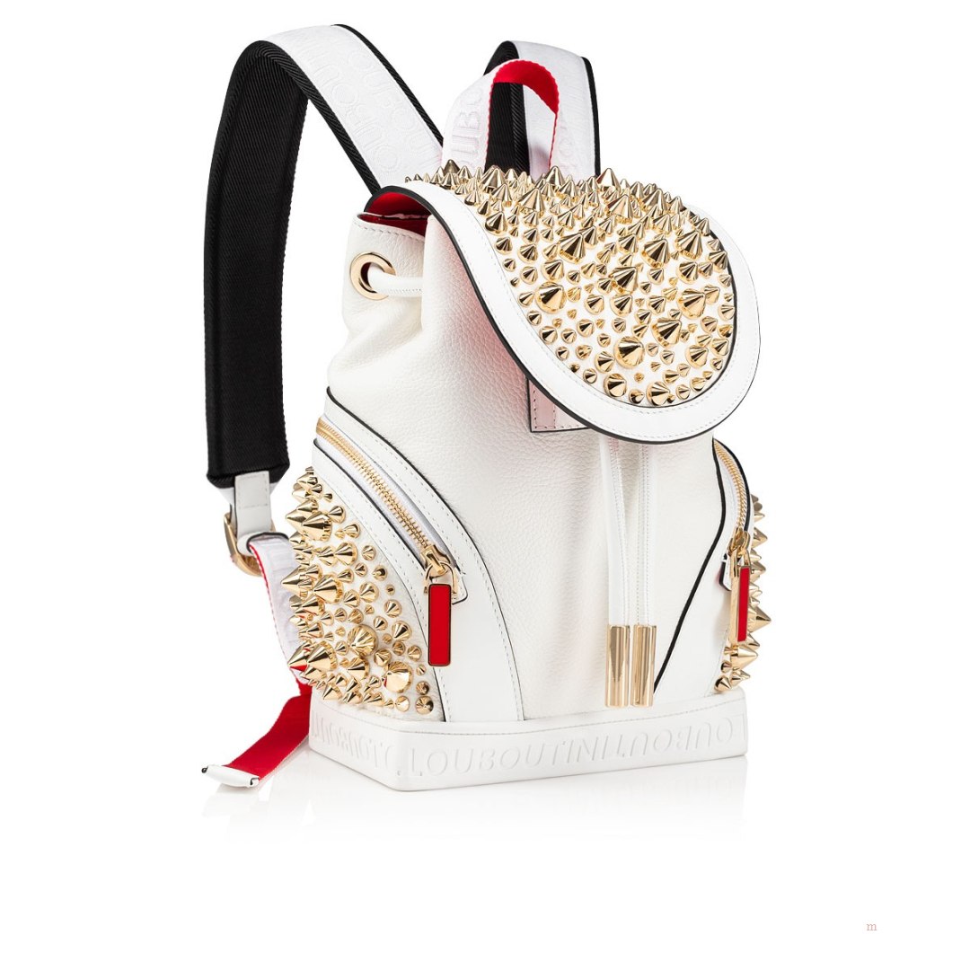 Christian Louboutin Explorafunk small Men's Backpack Gold / Red | DUSNPV814