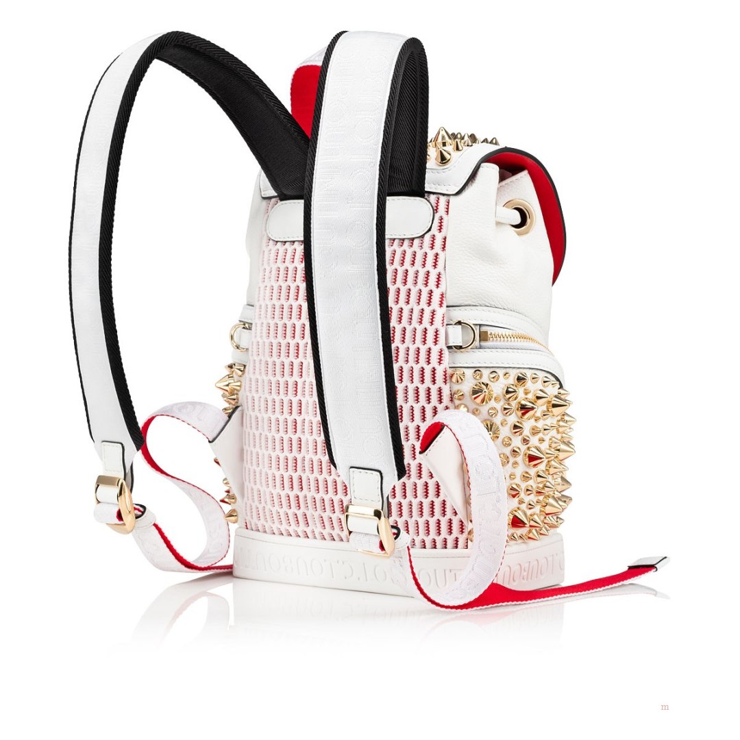 Christian Louboutin Explorafunk small Men's Backpack Gold / Red | DUSNPV814