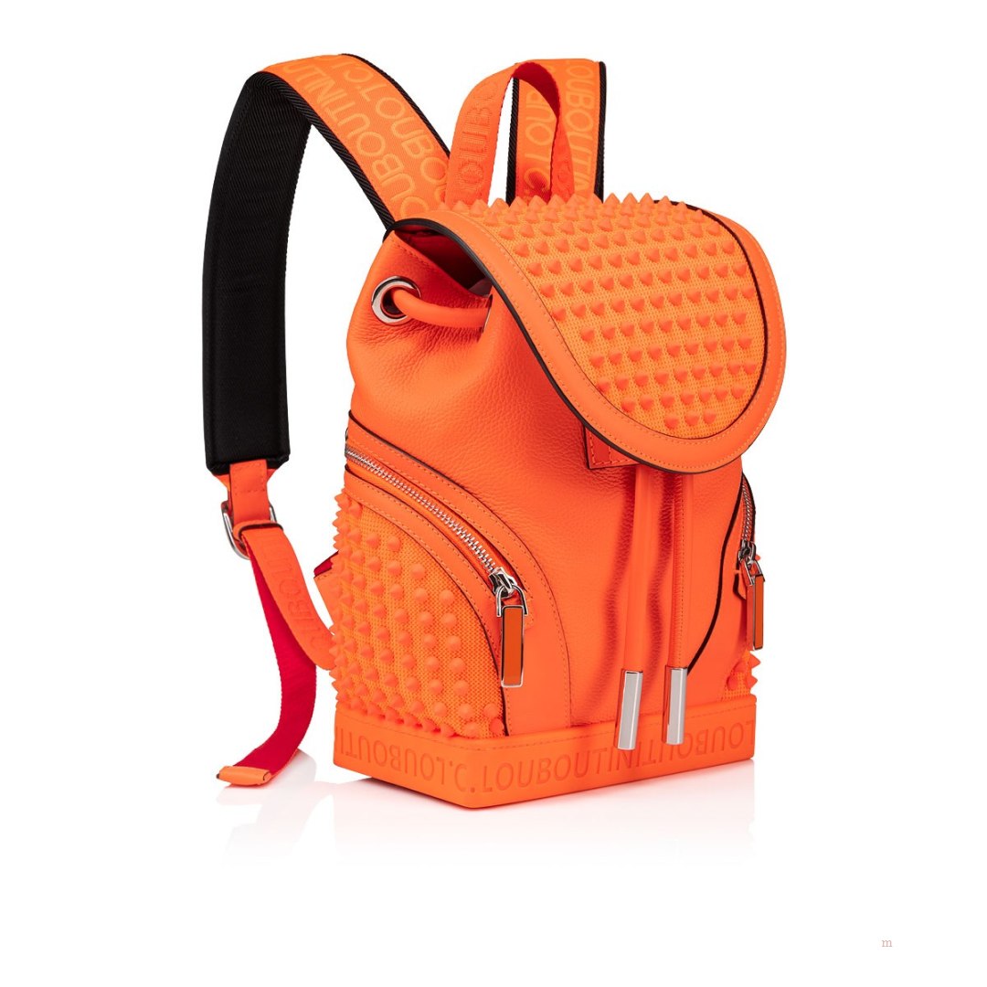 Christian Louboutin Explorafunk small Men's Backpack Orange | WCKZQT975