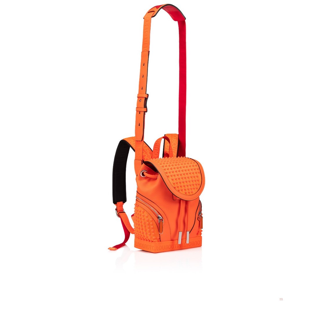 Christian Louboutin Explorafunk small Men's Backpack Orange | WCKZQT975