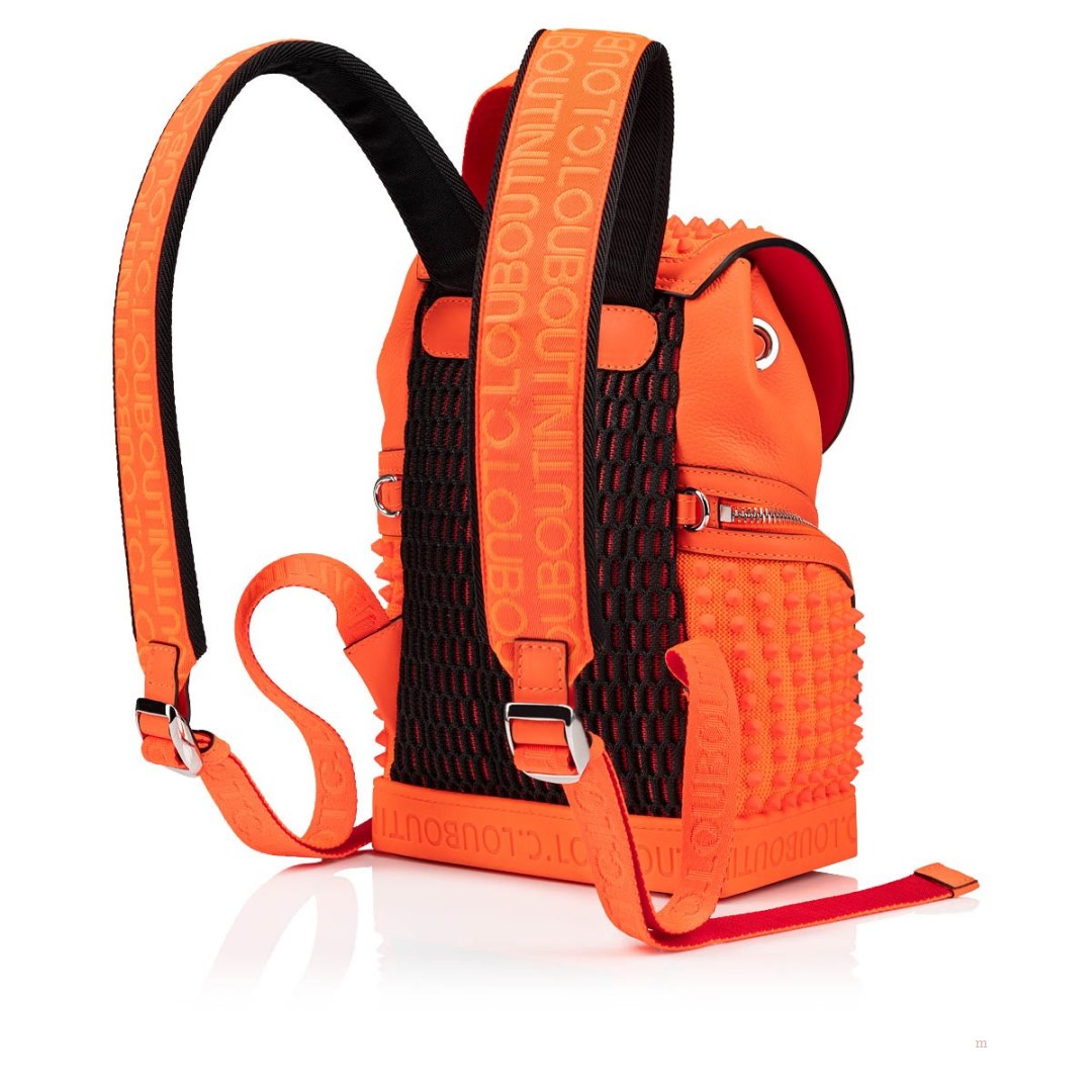 Christian Louboutin Explorafunk small Men's Backpack Orange | WCKZQT975