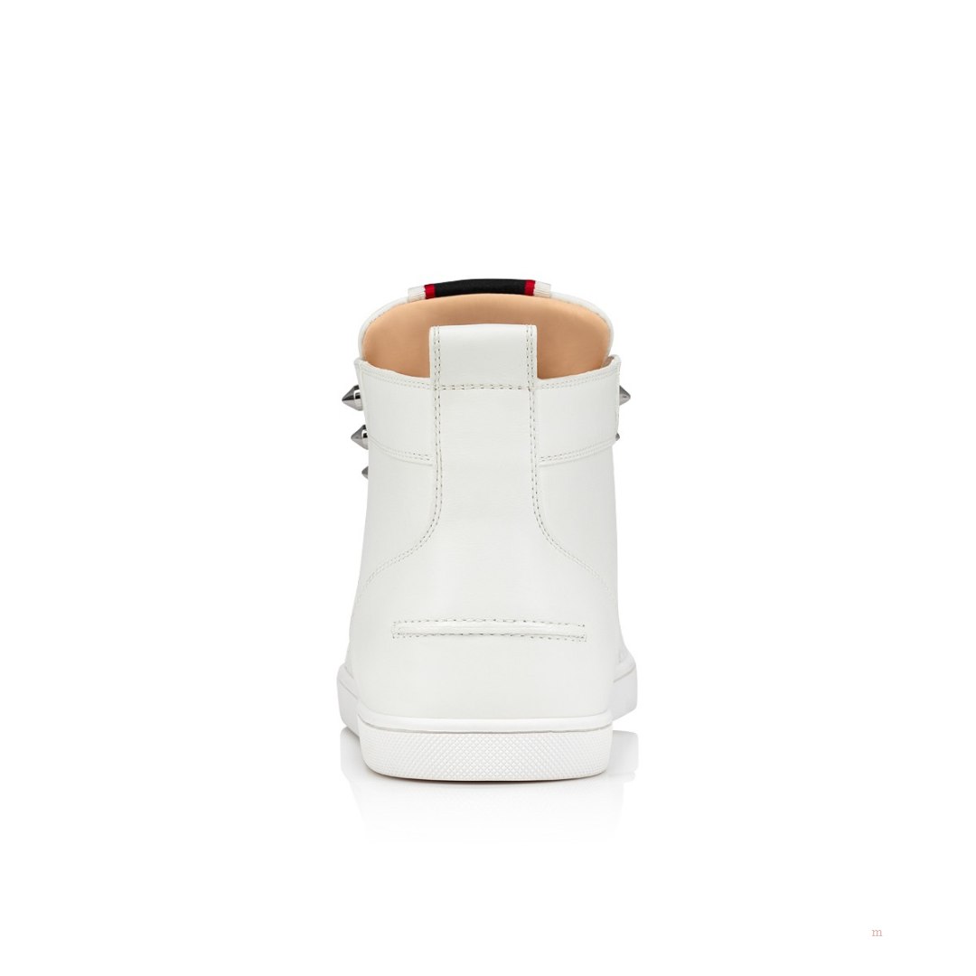 Christian Louboutin F.A.V Fique A Vontade Mid Cut Men's High Top Sneakers White | KRSZMN570