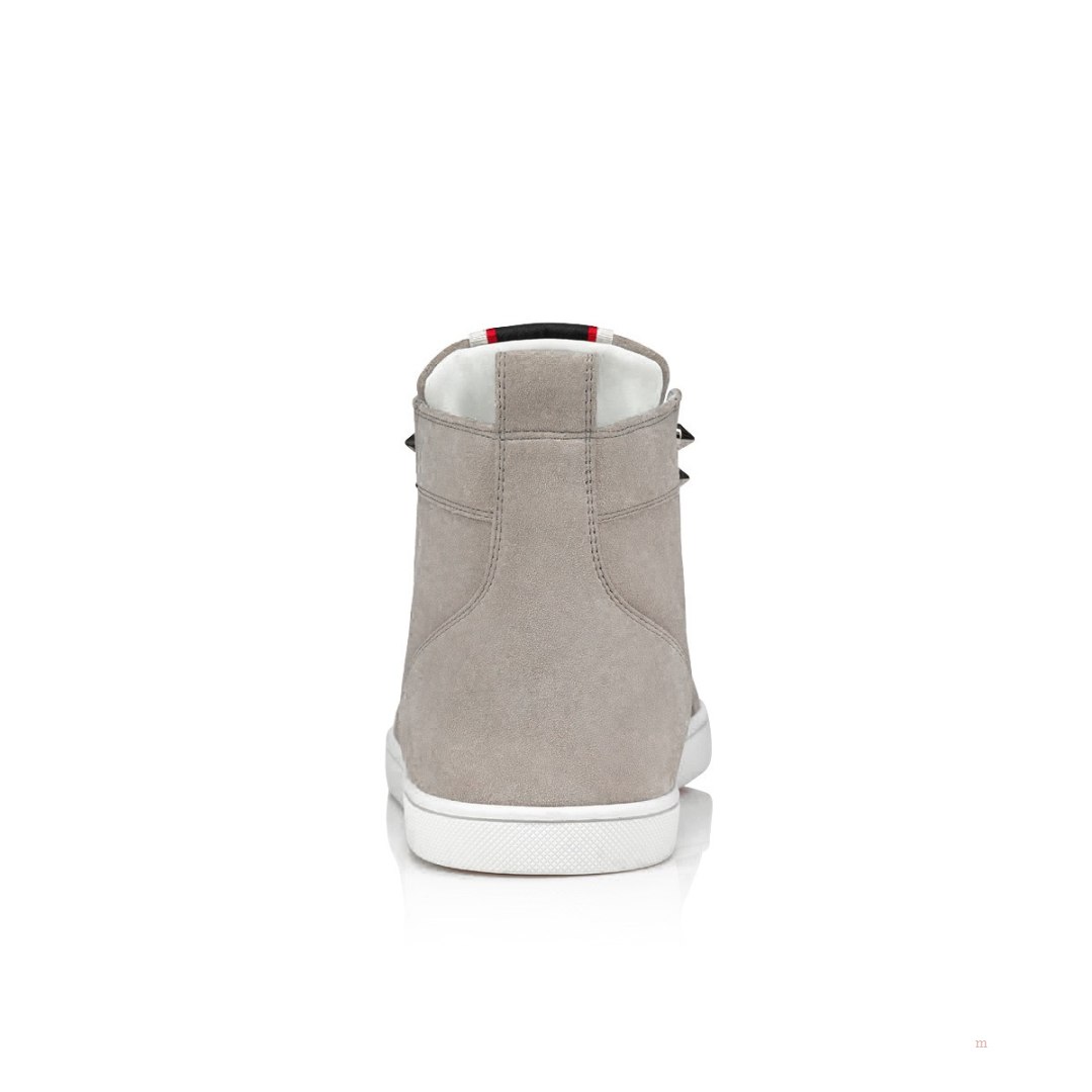 Christian Louboutin F.A.V Fique A Vontade Mid Cut Men's High Top Sneakers Grey | MIJDRG209