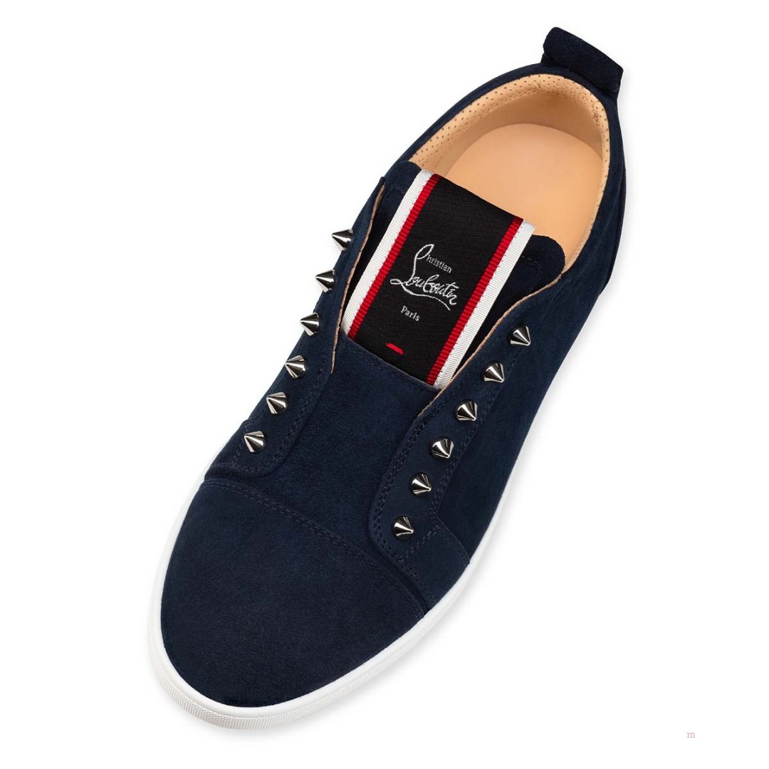 Christian Louboutin F.A.V Fique A Vontade Men's Sneakers Navy | MPBCQF056