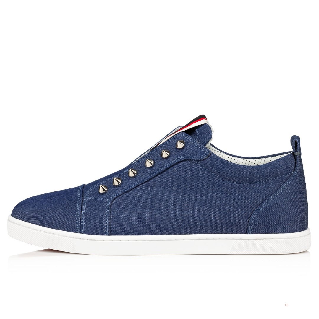 Christian Louboutin F.A.V Fique A Vontade Women's Sneakers Blue | OPBHIT765