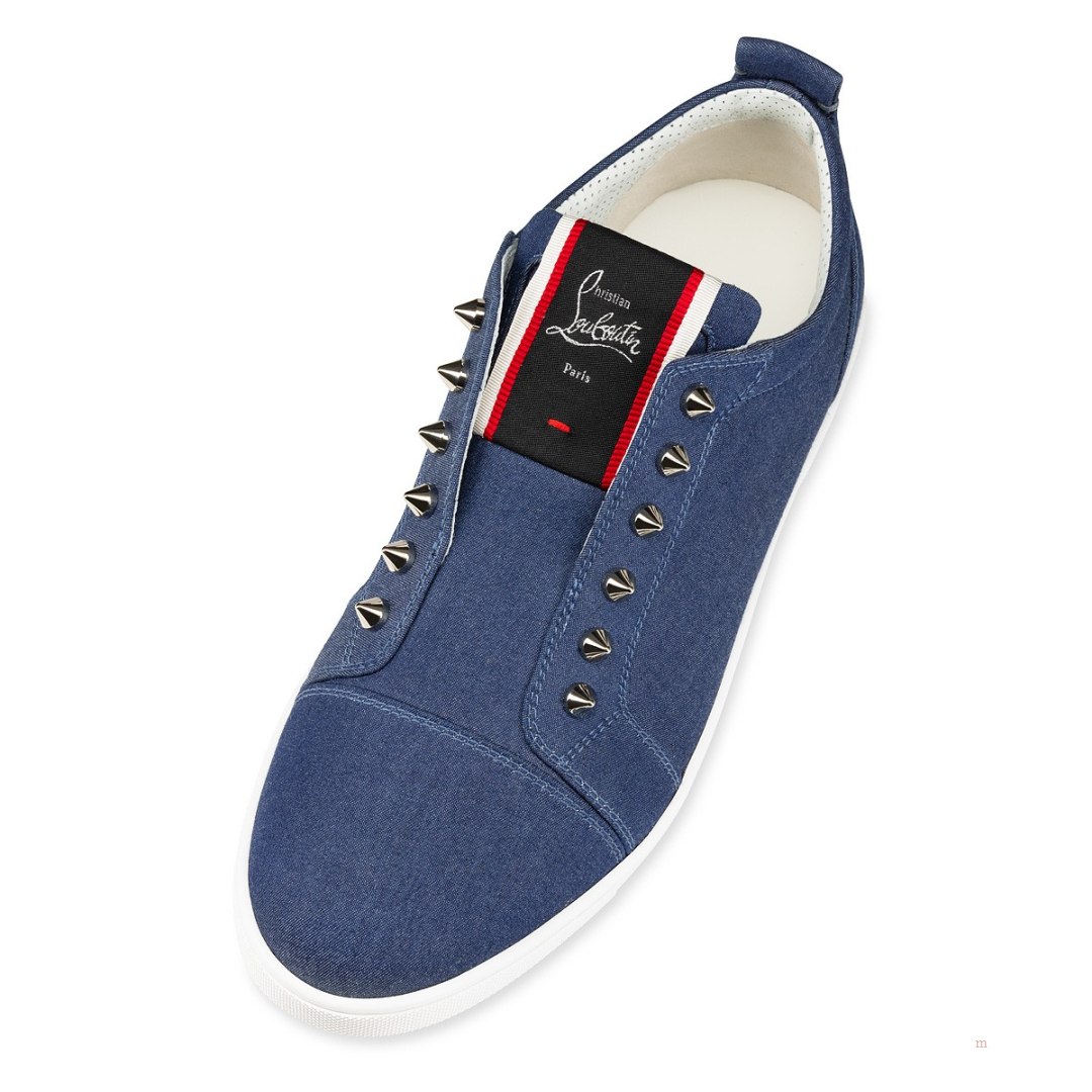 Christian Louboutin F.A.V Fique A Vontade Women's Sneakers Blue | OPBHIT765