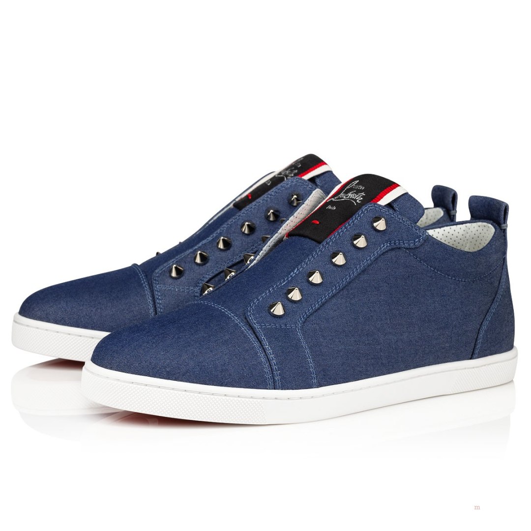 Christian Louboutin F.A.V Fique A Vontade Women\'s Sneakers Blue | OPBHIT765