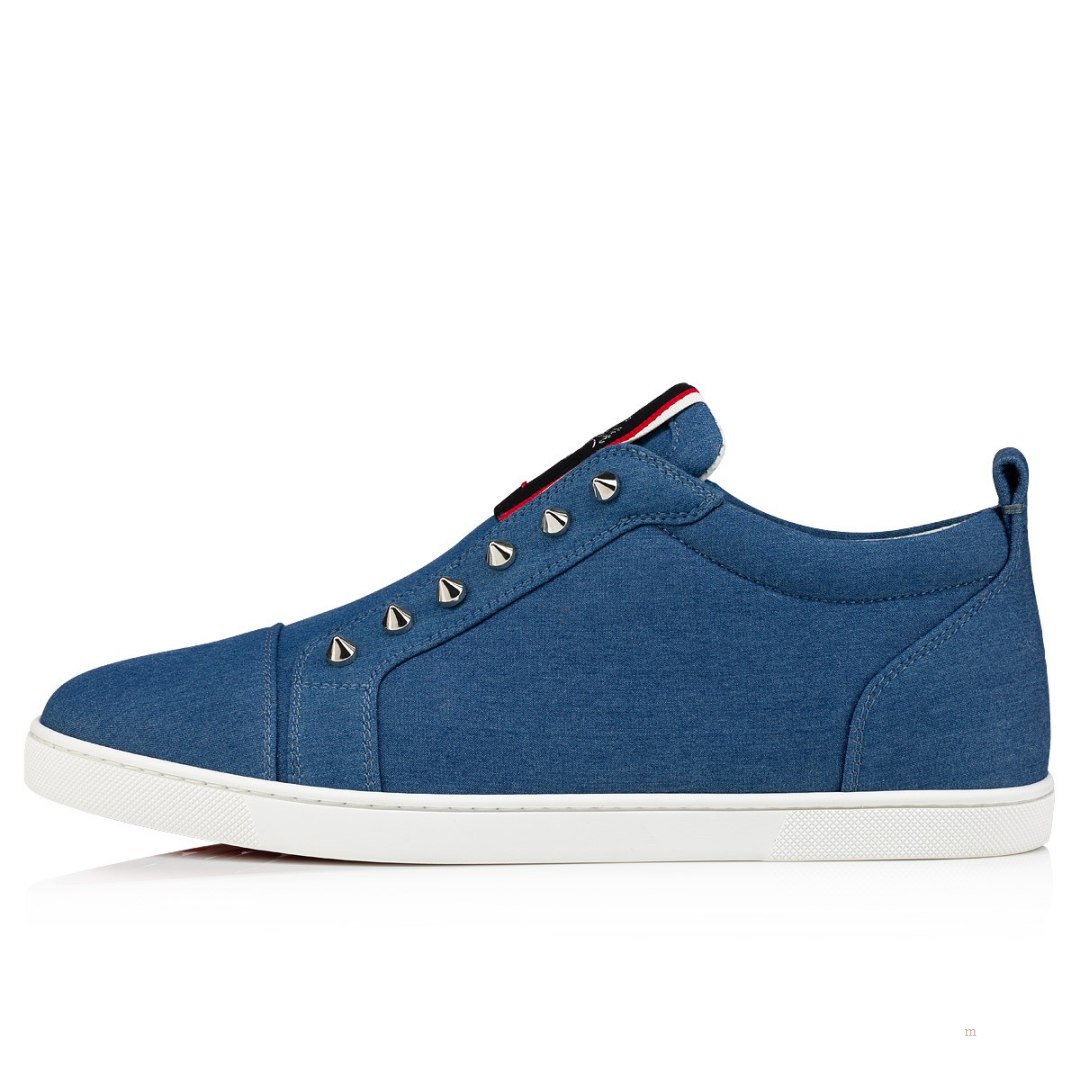 Christian Louboutin F.A.V Fique A Vontade Men's Sneakers Blue | PNTWSG514