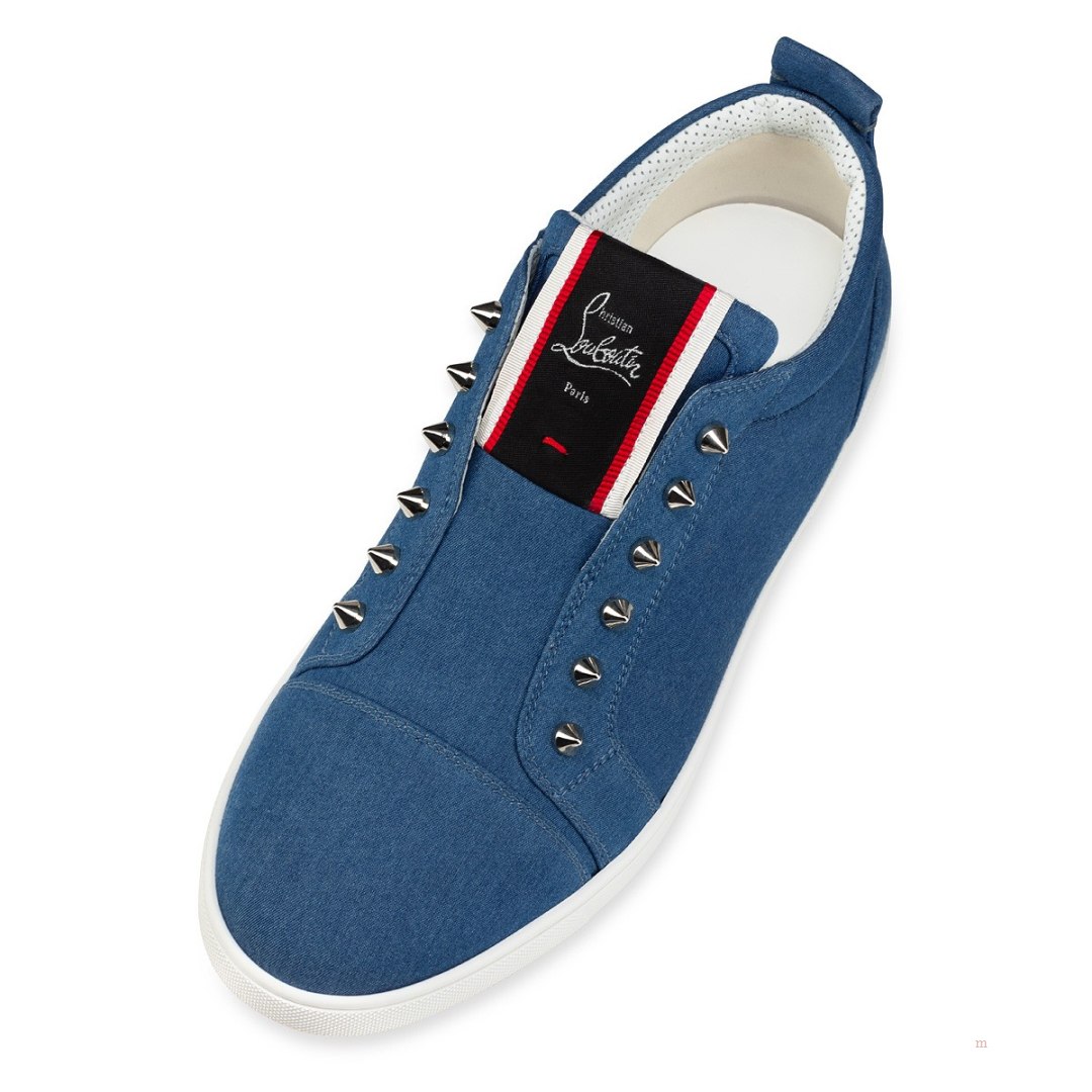 Christian Louboutin F.A.V Fique A Vontade Men's Sneakers Blue | PNTWSG514