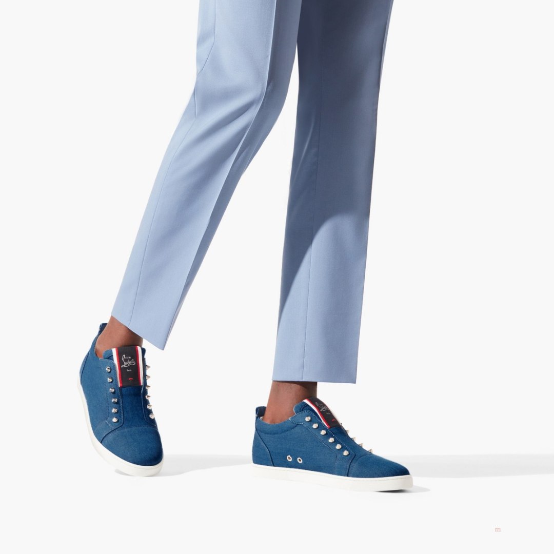 Christian Louboutin F.A.V Fique A Vontade Men\'s Sneakers Blue | PNTWSG514