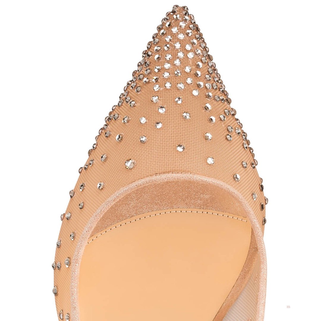 Christian Louboutin Follies Strass Women's Pumps Beige | INYWFZ213