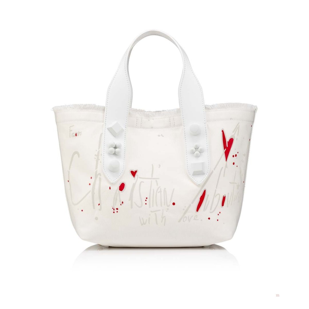 Christian Louboutin Frangibus small Women's Tote Bag White | FJQHKP153