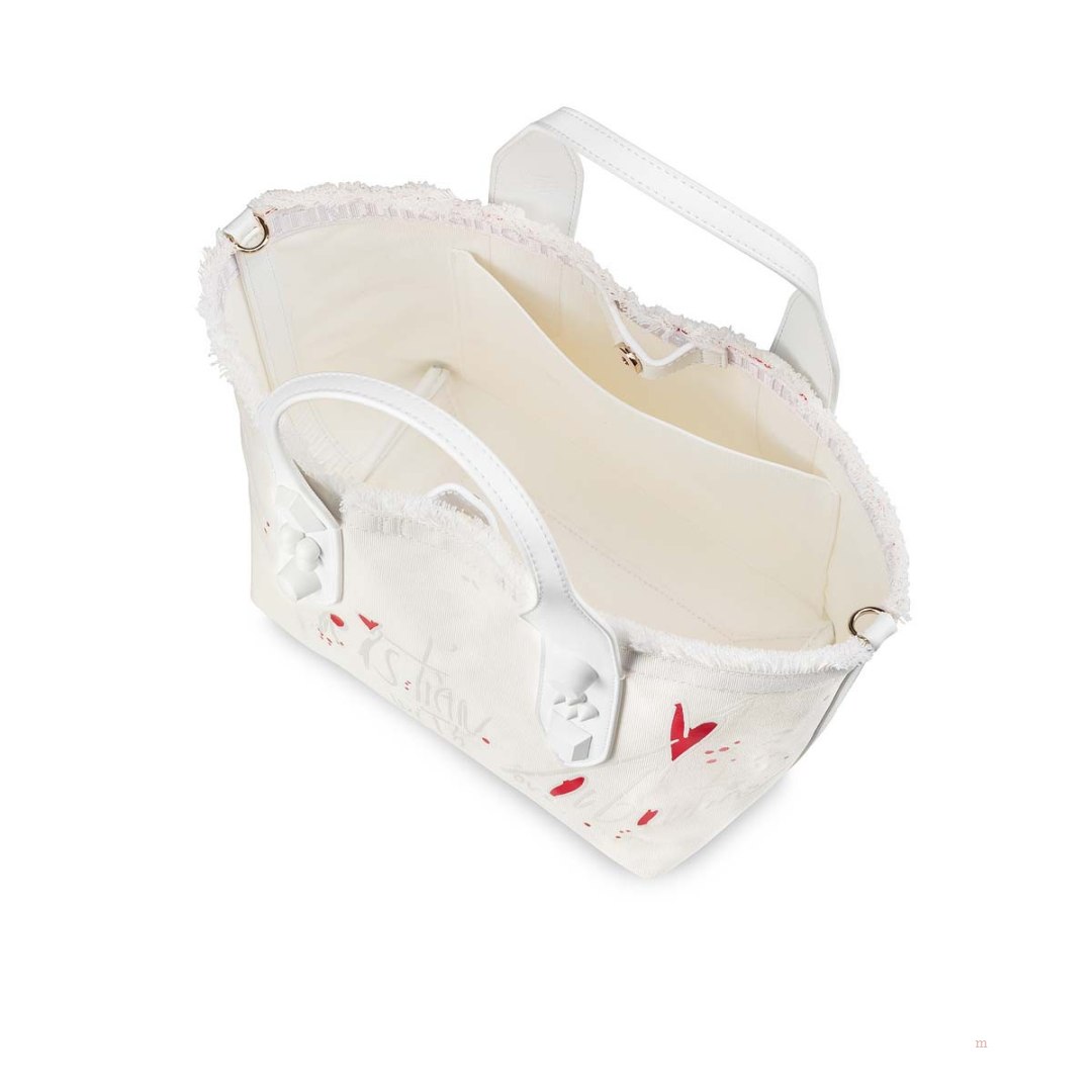 Christian Louboutin Frangibus small Women's Tote Bag White | FJQHKP153